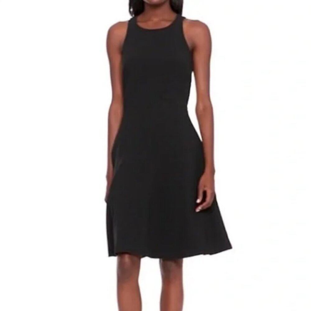 Banana Republic Resort‎ Wear  Black Tiered Midi Dress 2